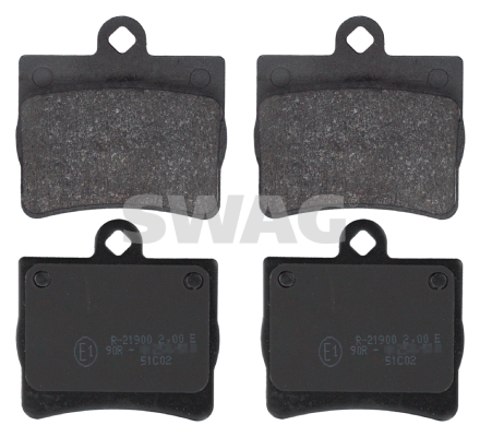 set placute frana,frana disc 10 91 6152 SWAG